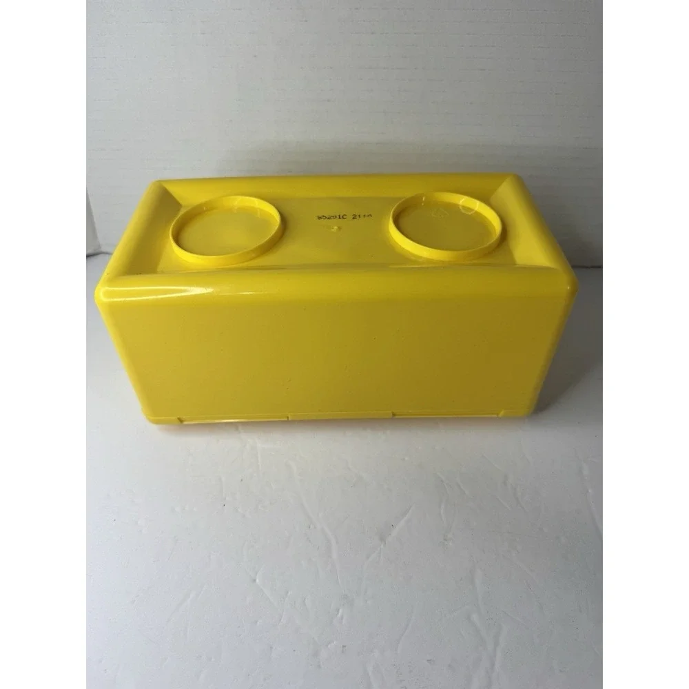 CHUBS Stackable Empty Baby Wipe Container Yellow Vintage